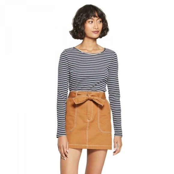 wild fable Tops - Wild Fable Ribbed Long Sleeve Striped Top